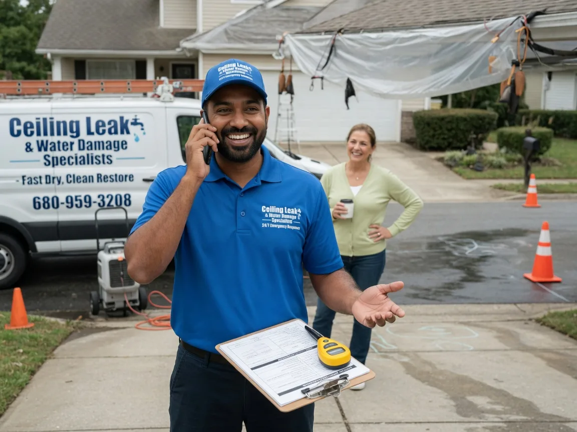 Ceiling Leak Cleanup Van, TX FAQs